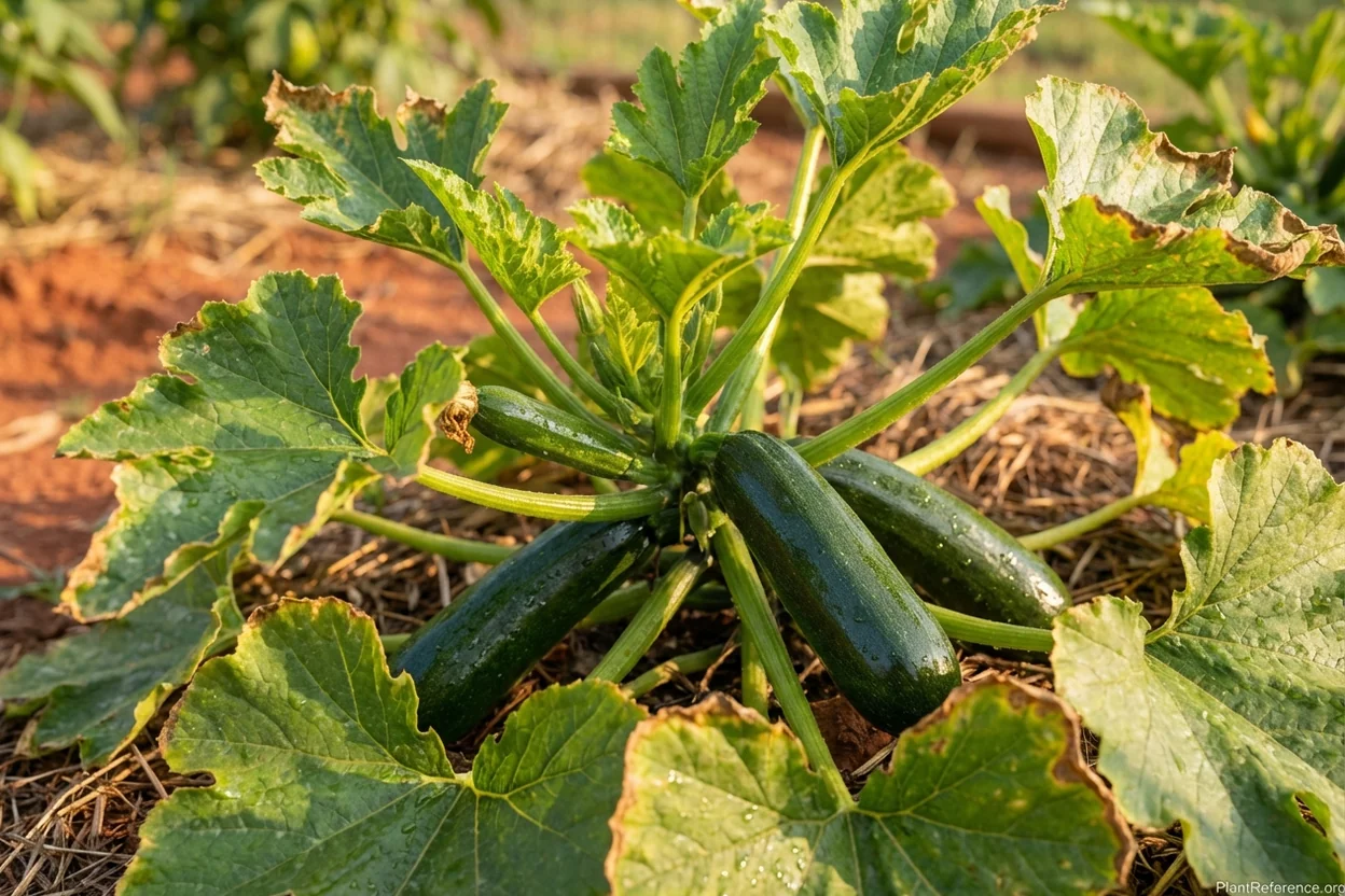 Black Beauty zucchini ready for harvest in Dallas Zone 8a garden