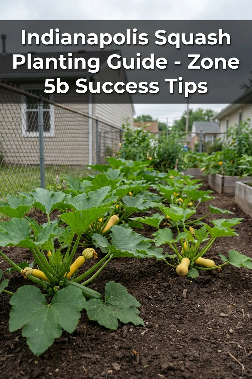 Indianapolis squash planting guide with timeline for Zone 5b growing season