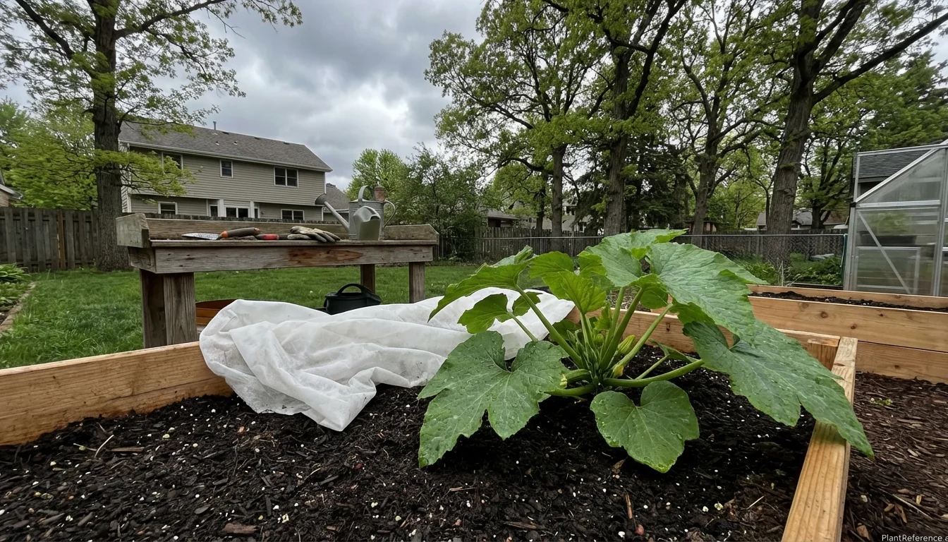 When to plant squash in Minneapolis Zone 4a garden with frost protection