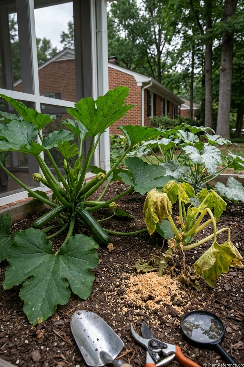 Squash pest and disease problems Richmond Virginia Zone 7b identification