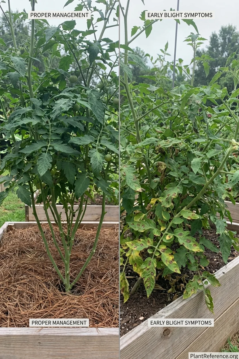 Early blight prevention techniques for tomatoes in humid Atlanta Zone 8a climate