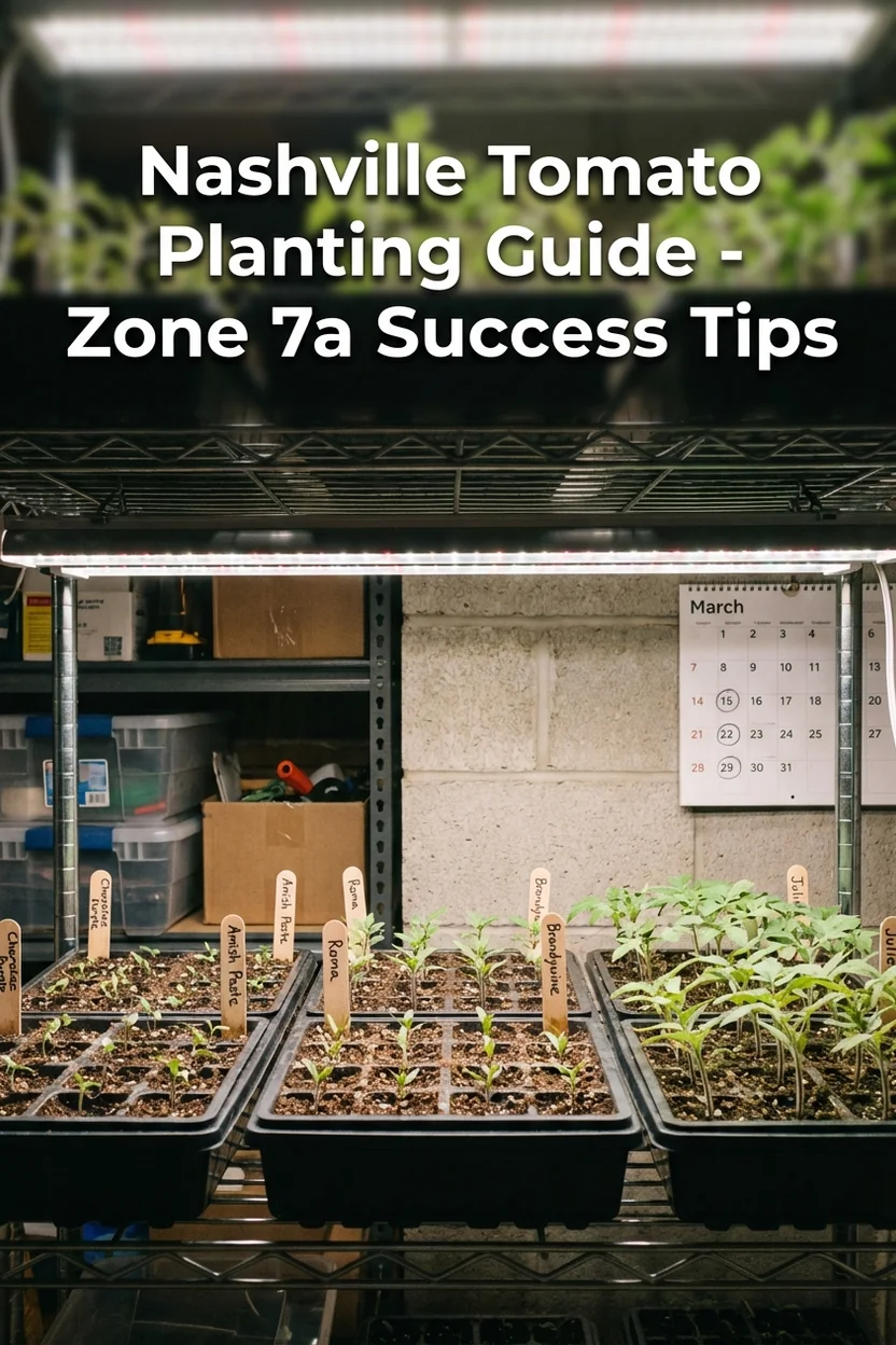 Nashville tomato planting guide for Zone 7a with best varieties and dates