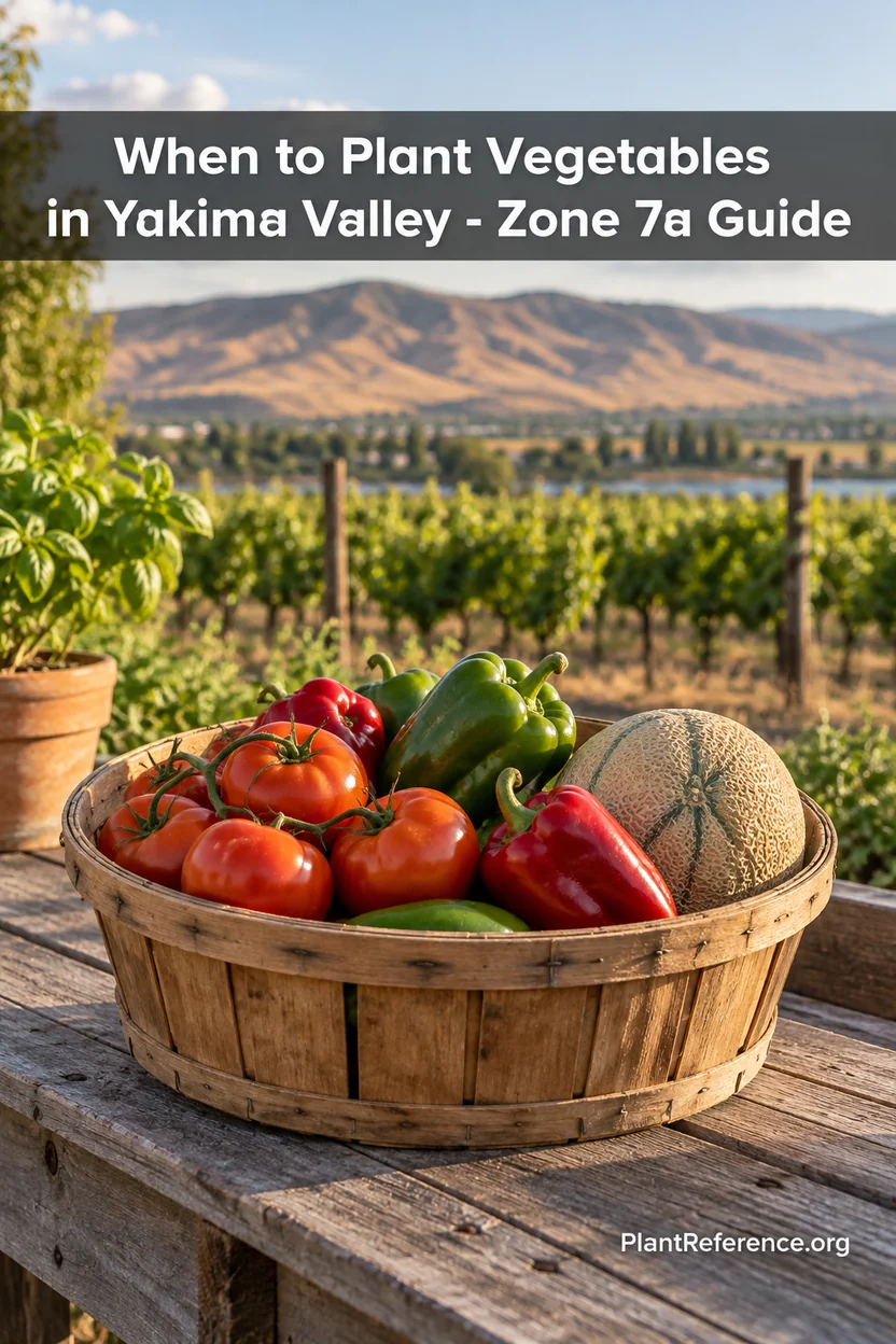 Yakima Valley Zone 7a vegetable planting dates and best heat-loving varieties guide