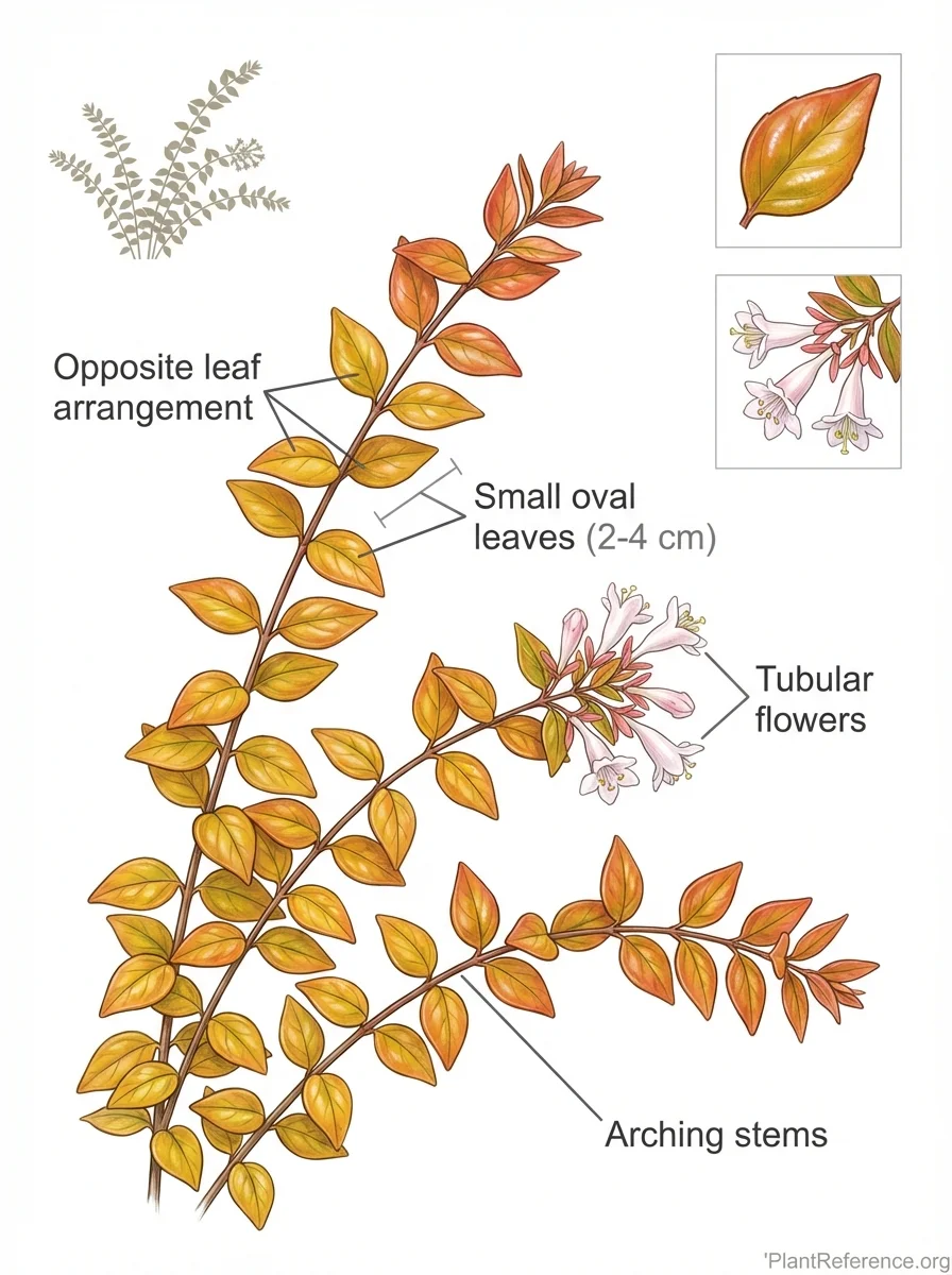 Abelia grandiflora 'Kaleidoscope', Kaleidoscope Glossy Abelia