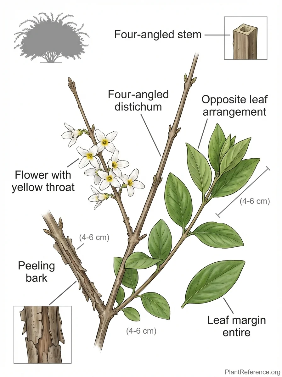 Abeliophyllum distichum, White Forsythia