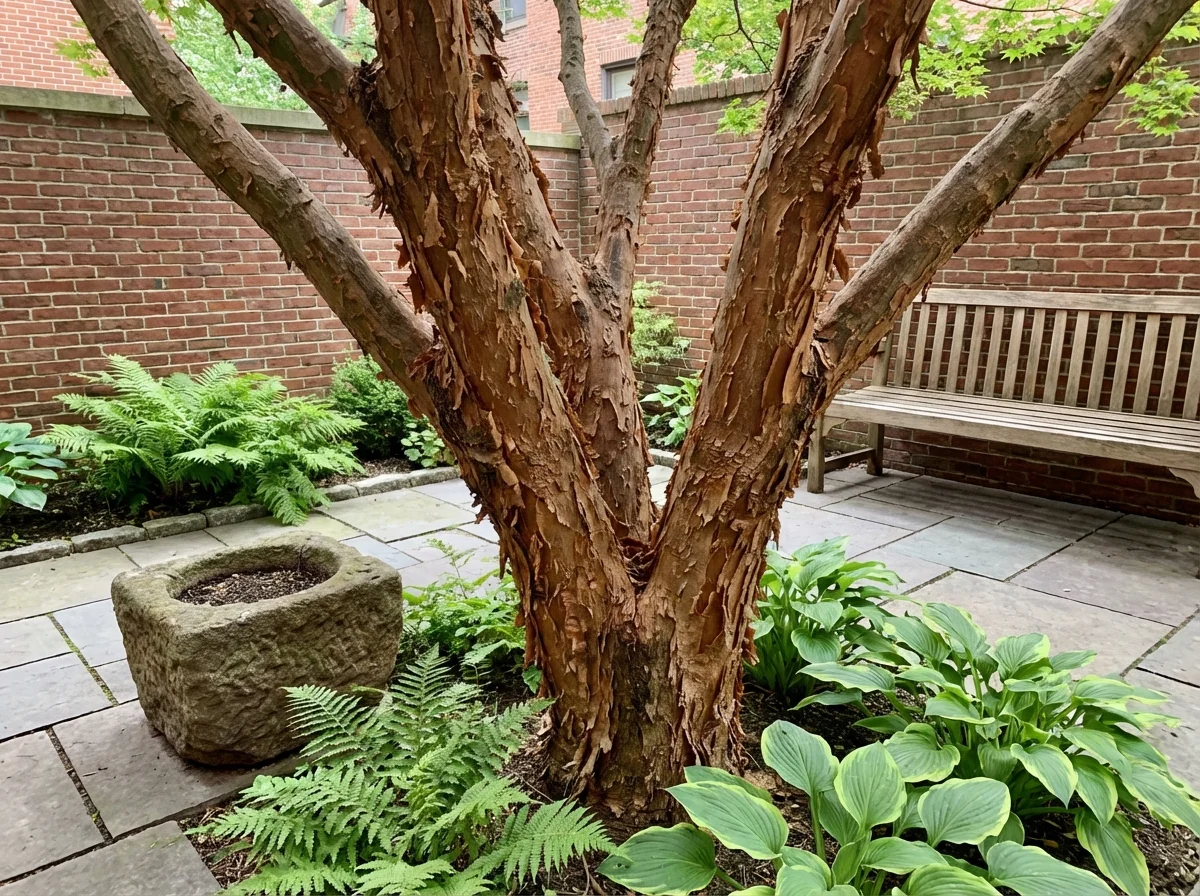 Acer triflorum (Three-flower Maple) growing as an ornamental landscape tree (alternate view 3)
