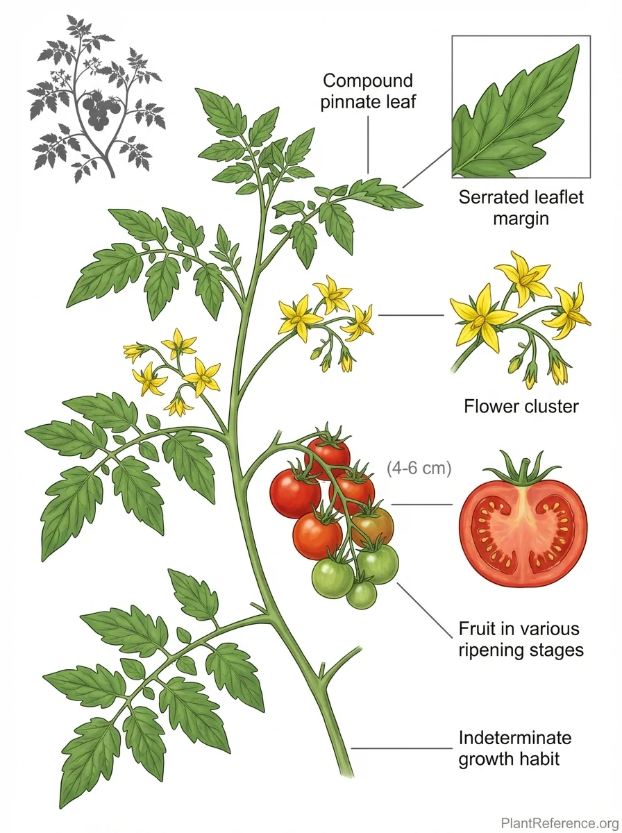 Solanum lycopersicum 'Early Girl', Early Girl Tomato