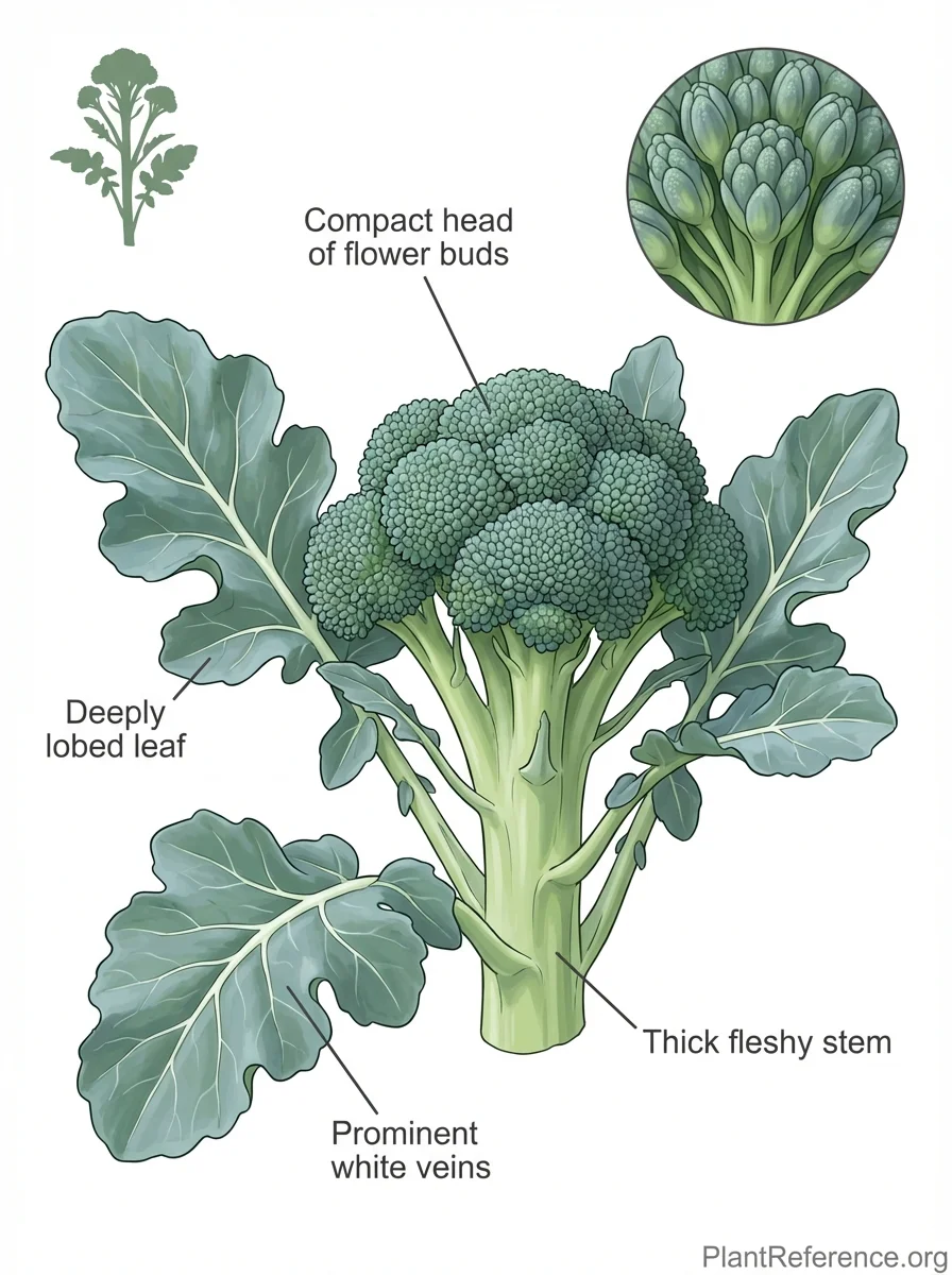 Brassica oleracea 'Calabrese', Calabrese Broccoli
