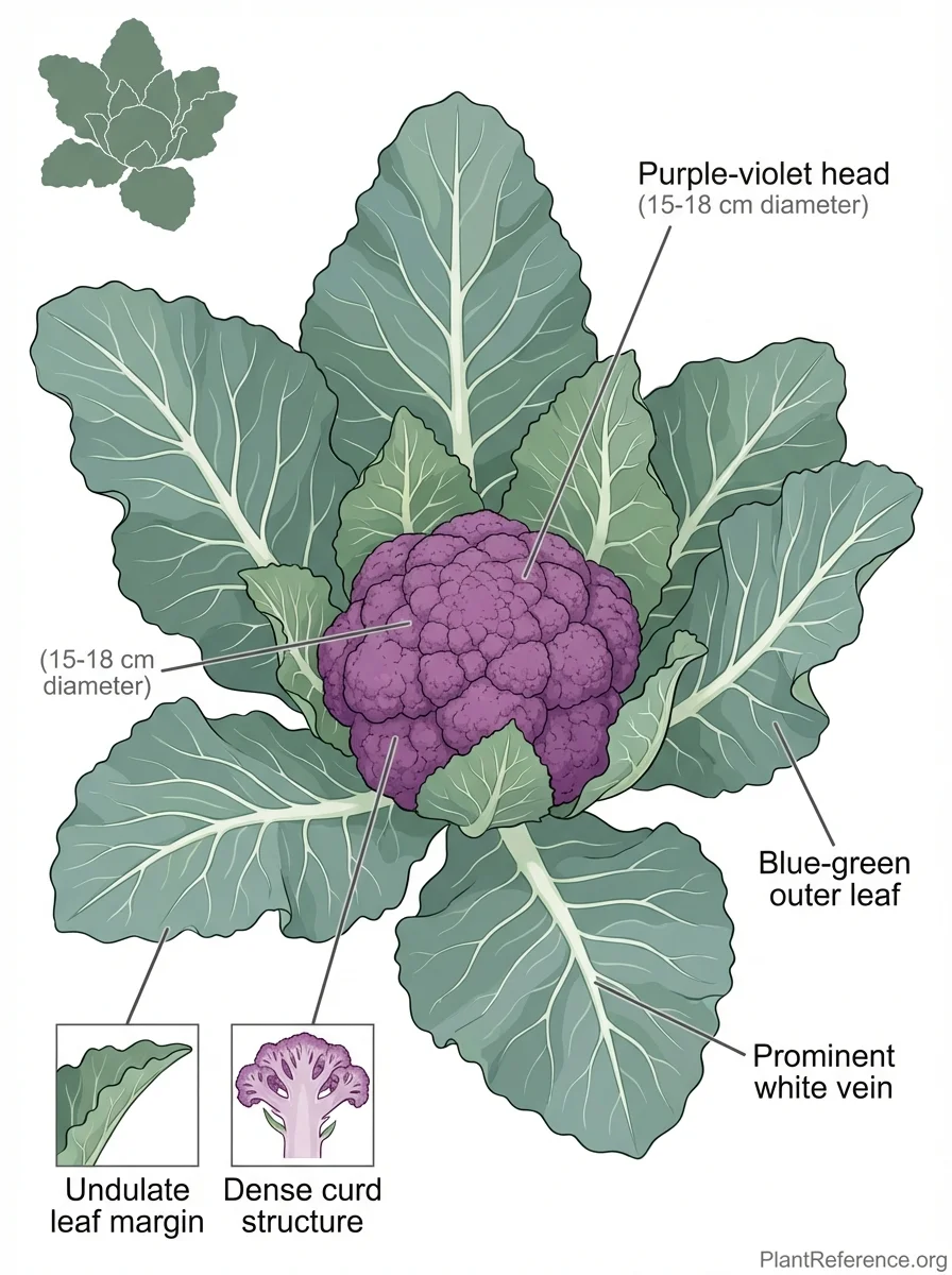 Brassica oleracea 'Purple of Sicily', Purple of Sicily Cauliflower