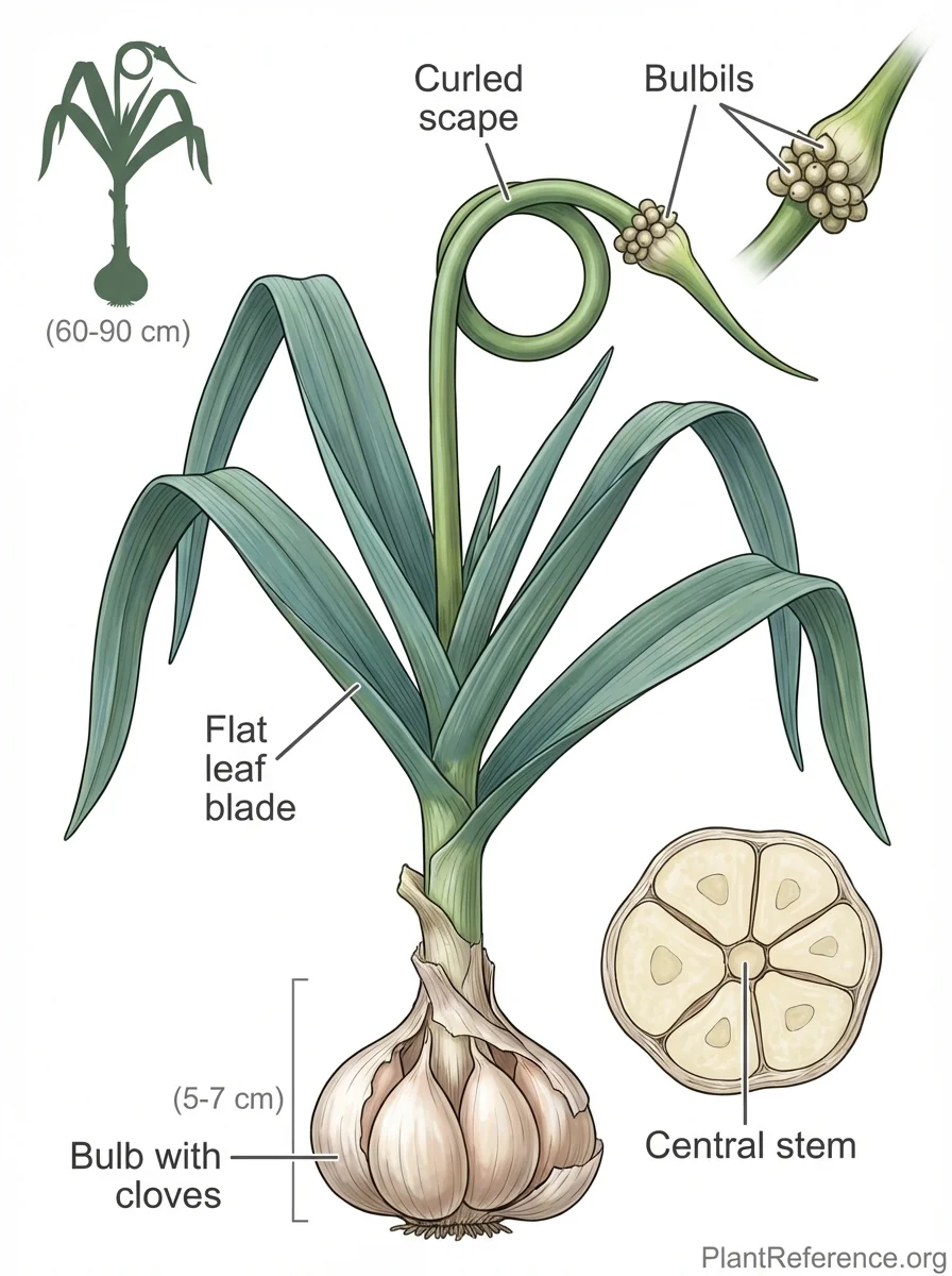 Allium sativum 'Music', Music Hardneck Garlic