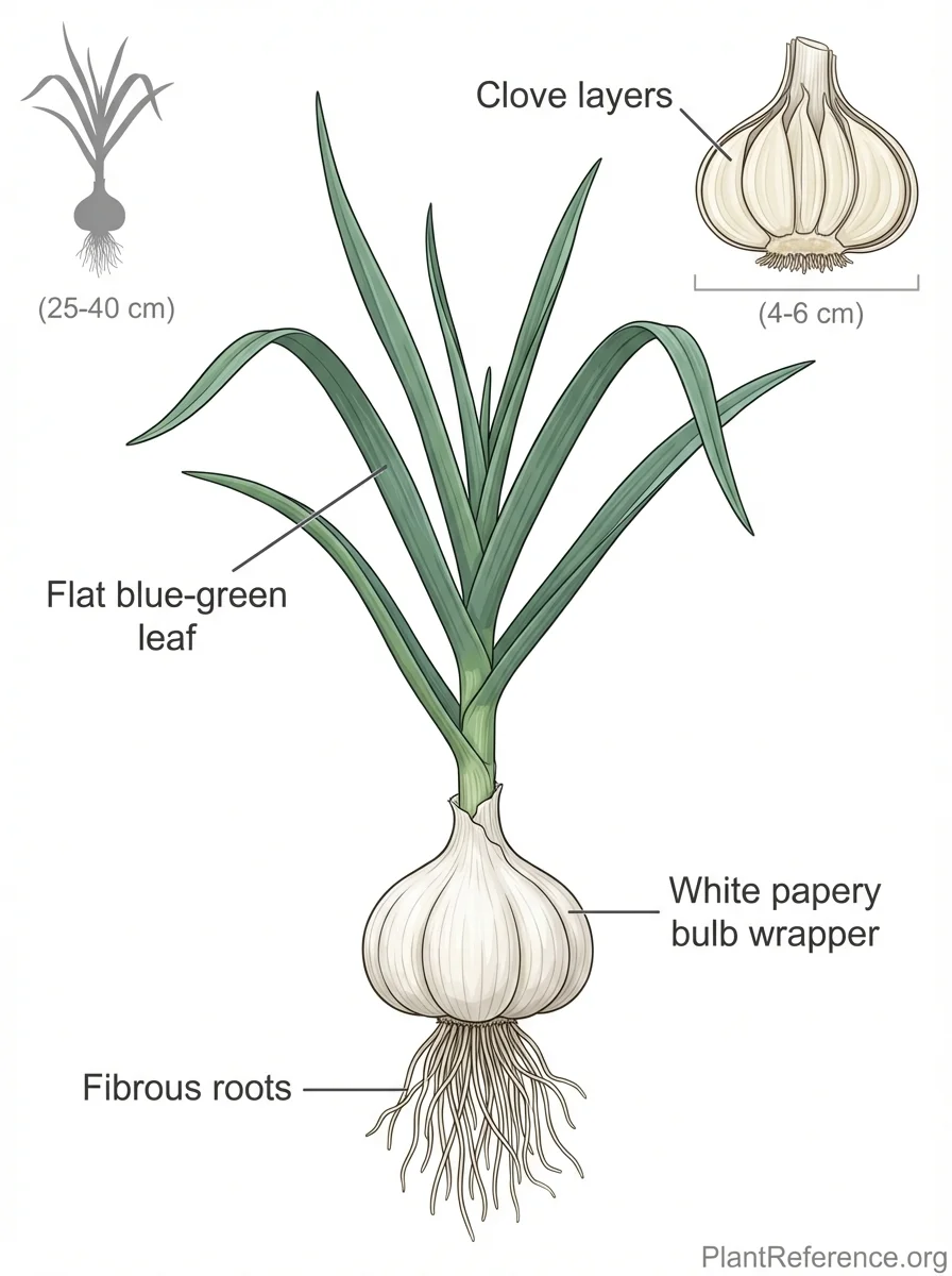 Allium sativum 'California Early', California Early Softneck Garlic