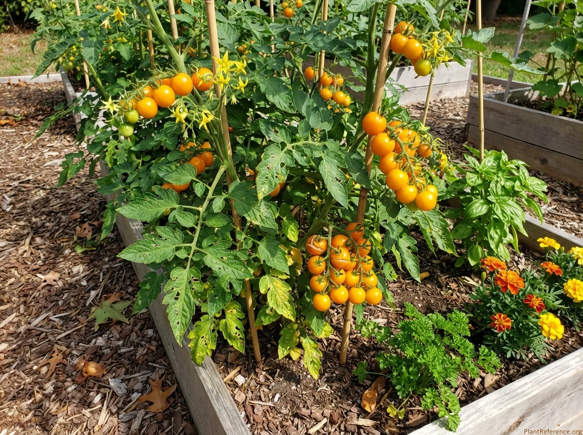 Solanum lycopersicum 'Sungold', Sungold Cherry Tomato